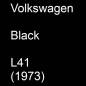 Preview: Volkswagen, Black, L41 (1973).